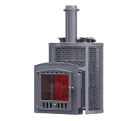 печь для бани gfs авангард ураган 40п2с зк круглая чугунная