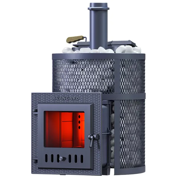 печь для бани gfs авангард ураган 25мс зк круглая чугунная