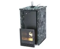 печь для бани изистим геленджик м2 premium в 3-х кожух пироксен.бок.вх.справа откр.верх футеровка