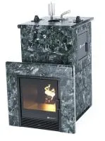 печь для бани изистим сочи м2 premium в четырех. кожухе из пироксенита вход с тыла закр.верх футер.