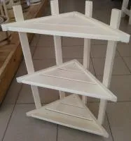 полка угловая трехъярусная, осина, банный перец