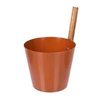 бадья 5л. из алюминия терракотовая,  банные штучки