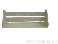 вешалка №4 5-ти крючковая с полочкой, без покрытия ирб