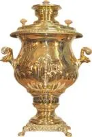 самовар угольный жаровый, 5 л, латунный, персидский, 2001/3