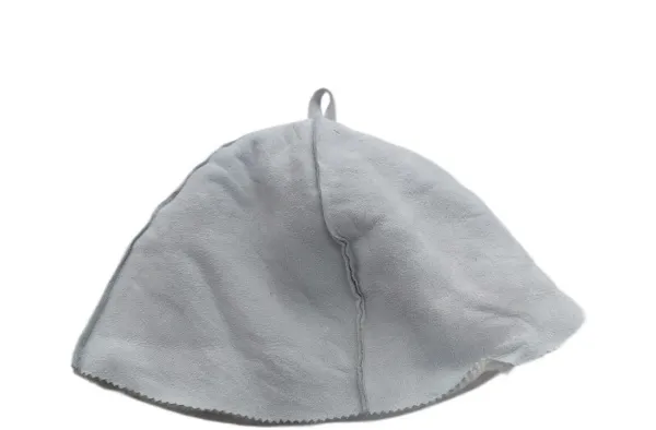 шапка для бани шик мех овчина, белая